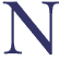 decorative letter N
