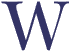 decorative letter W